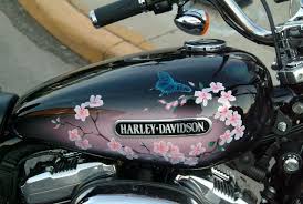 I Just Found This Photo Of My Sportster 1200 On Pamela Shanteau S Site She Is The Artist Who Painted The Ch Harley Davidson Motorcycle Paint Jobs Harley Bikes