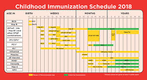 Childhood Immunization Schedule List Of Vaccines For