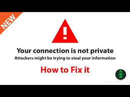 How To Fix Your Connection Is Not Private Google Chrome Youtube