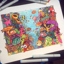 Check spelling or type a new query. Another Finished Drawing This Time It S Underwater Themed Unesco Asked Me To Create An Artwork In Honor Of Wo Ocean Drawing Cute Doodle Art Colorful Drawings