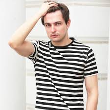 Black And White Striped Tee Black White Stripe T Shirt White Striped Tee Black White Stripes Organic Cotton T Shirts