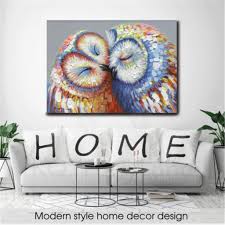 Buy Wall Picture Multi Colored Kissed Owls Couple Canvas Print Painting Art Home Decor At Affordable Prices Free Shipping Real Reviews With Photos Joom