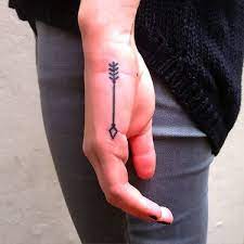 Small Arrow On Hand Tattoo Idea Small Hand Tattoos Hand Tattoos For Women Hand Tattoo Ideas