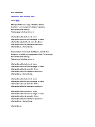 Alda aku tak biasa 2004 full album hd. Lirik Aku Tak Biasa