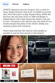 Update: she is home safe