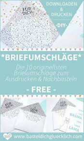 Hier finden sie alle formulare für ihre steuererklärung zum kostenlosen download. Diy Briefumschlag Basteln In 60 Sekunden Kostenlose Druckvorlagen Fur 10 Aussergewohnliche Briefumschlage Perfekt Fur Karten Gutscheine Hochzeitseinladu Diy Shop Blog Downloaden Drucken Glucklich Sein