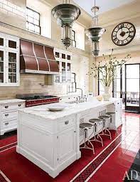 Beautiful cedar glazed porcelain tile. Which Color Combination S Of Kitchen Cabinets Goes Well With Red Floor Tiles Quora