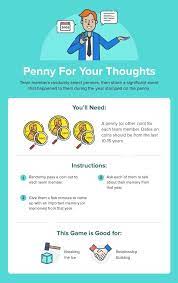 Penny For Your Thoughts Work Team Building Activities Team Building Activities Fun Team Building Activities