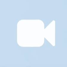 Ios14 Aesthetic Pale Blue Facetime Zoom App Icon Iphone Photo App App Icon Iphone Wallpaper App
