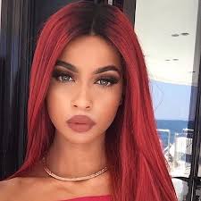DREW WINE RED 26” STRAIGHT Cos Play WIG