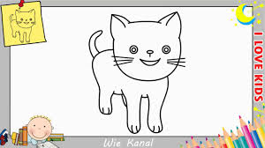 Katze Zeichnen Lernen Einfach Schritt Fur Schritt Fur Anfanger Kinder 4 Youtube