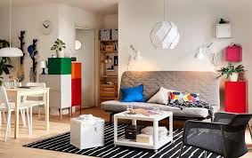 A Smart Way To Add Storage When You Have No Wall Space Ikea Living Room Living Room Furniture Inspiration Small Living Room Table