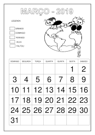 Calendário Escolar Datas Comemorativas Educação Infantil Calendario 2019 Turma Da Monica Atividade Dia Do Livro Atividades De Alfabetizacao Datas Comemorativas Educacao Infantil