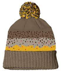 Brown Trout Skin Knit Cap Brown Trout Knitted Hats Knitting