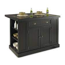Kitchen sink american standard stainless steel kitchen sinks. Homestyles Nantucket Black Kitchen Island With Granite Top 5033 94 The Home Depot