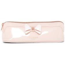 Ted Baker London Alister Curved Bow Pencil Case 14 Liked On Polyvore Featuring Home Home Decor Office Ac Pink Office Ted Baker London Office Accessories