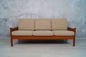 Danisches Teak 3 Sitzer Sofa Dyrlund 60er 70er Midcentury Couch Mid Century Couch Teak Sofa Couch