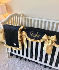 This pink/metallic gold crib bedding set consists of four pieces. Pin On Gold Bedding