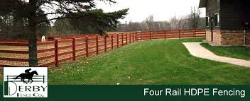 Available in 2 rail, 3 rail, and 4 rail configurations. Four Rail Hdpe Ranch Fence Best 4 Rail Fencing For Ranches