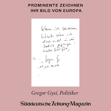 Wir Haben Prominente Gebeten Ihr Bild Von Europa Zu Zeichnen Hier Die Antwort Von Was Bei Den Anderen Herauskam Sehen Sie Am Heutigen Freitag Im Neuen Heft In Der Und Auf Mit