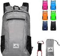 Hiking rugzak, vouwen ultra-light 20L waterdichte sport opslag lichtgewicht  rugzak voor buiten fietsen camping picknicks (Grijs) : Amazon.nl: Sport &  ...