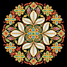 Sweet nature cross stitch pattern. Bejeweled Mandala Cross Stitch Pattern Antique Tapestry Berlin Etsy Cross Stitch Patterns Pumpkin Cross Stitch Patterns Cross Stitch