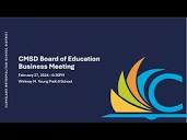 CMSD Board of Education Meeting - February 27, 2024 - YouTube