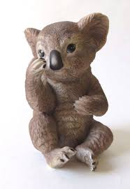 Vintage Koala Figurine Ceramic Animal Figure No 0214 Rsl 1979 Artist R J Brown Animal Figures Ceramic Animals Koala