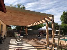 The material is attractive and durable, and nicely complements unfortunately, it's not very easy to install. Diy Building A Covered Patio With The Awesome Orange Building Strong