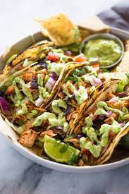 Blackened salmon tacos with spicy cabbage. Blackened Salmon Tacos Gimme Delicious