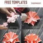 Free paper flower templates, PDF, SVG, PNG files, with super ...