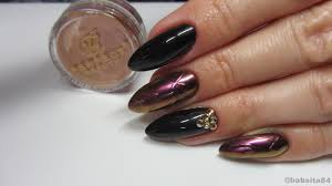 Baseveheinails Czarne Paznokcie Pylek Chameleon Cyrkonie Sv