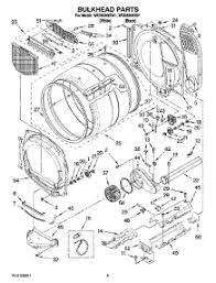 03 Bulkhead Parts Parts For Whirlpool Dryer Wed8300sw1 From Appliancepartspros Com Whirlpool Dryer Electric Dryers Whirlpool Refrigerator