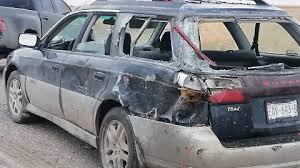 Conductor maneja a exceso de velocidad y provoca fuerte choque en la  Ejército Nacional