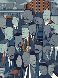 Famous Movies Turned Into Cartoon Posters Cartoon Posters The Wire Tv Show Illustration