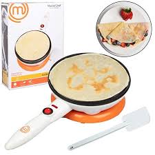 Masterchef Cordless Crepe Maker With Free Recipe Guide Non Stick Dipping Plate Plus Electric Base And Spatula Crepe Maker Food Guide How To Make Crepe