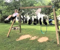 Frontier fort with swing set diy kit swingsetmall. Free Diy Wooden Swing Set Plans The Frugal South