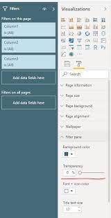 When you use duplicate page option, a new page is. Filter Panel Background Color Doesn T Seem To Be W Microsoft Power Bi Community