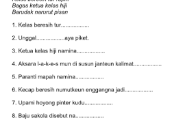 Kunci jawaban.kali ini yaitu tentang contoh soal bahasa inggrisuntuk kelas ssatu sekolah dasar, semoga. Soal Us Bahasa Sunda Kelas 6 Dan Kunci Jawaban Mudah