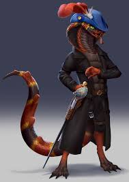 Turox, a confident lizard folk who loves fighting with his sword 🤺🐍 : r Pathfinder2e