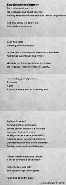 It shows how something that happens everyday can stand for something bigger. Gwendolyn Brooks Poems