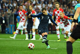 He scored the french equalizer. France Croatia 2018