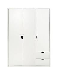 Buy 3 door wardrobes with drawers and get the best deals at the lowest prices on ebay! Aspen 3 Door 2 Drawer Wardrobe White Oak Effect Very Co Uk