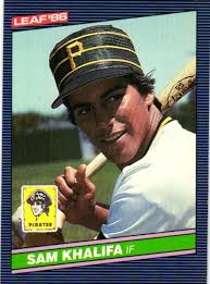 1986 LEAF BASEBALL CARD SAM KHALIFA #178