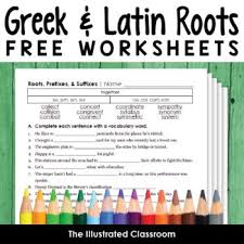 Free Greek And Latin Roots Worksheets Latin Roots Greek Latin Roots Phonics Words