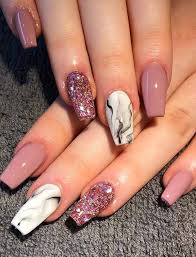 Pink isn't what you remember from your very first manicure. 8 Fantastic Pink Nail Designs Glitter Color Combos 2019 Have A Look Nail Designs Glitter Coffin Nails Designs Pink Nail Designs