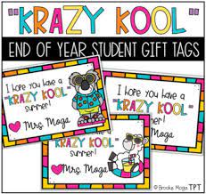 An end of the year gift for students. Free End Of Year Gift Tags Worksheets Teaching Resources Tpt