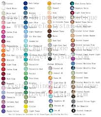 All Swarovski Rhinestone Colors Sizes By Crystal Kitten