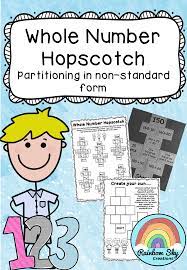 Whole Number Hopscotch Partitioning In Non Standard Form The Pack Contains 6 Different Hopscotch Templates Whe Differentiation Math Math Tasks Standard Form