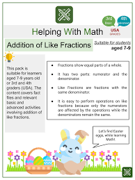 Great colorful pictures with a springtime theme keep learning subtraction fun for your child. 4th Grade Math Worksheets Common Core Aligned Resources